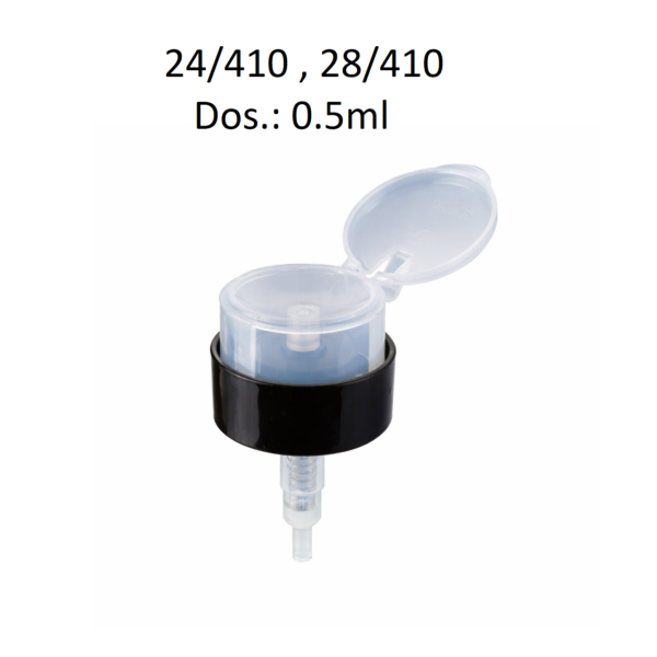 Dosificador FL5801 con tapa para productos cosméticos