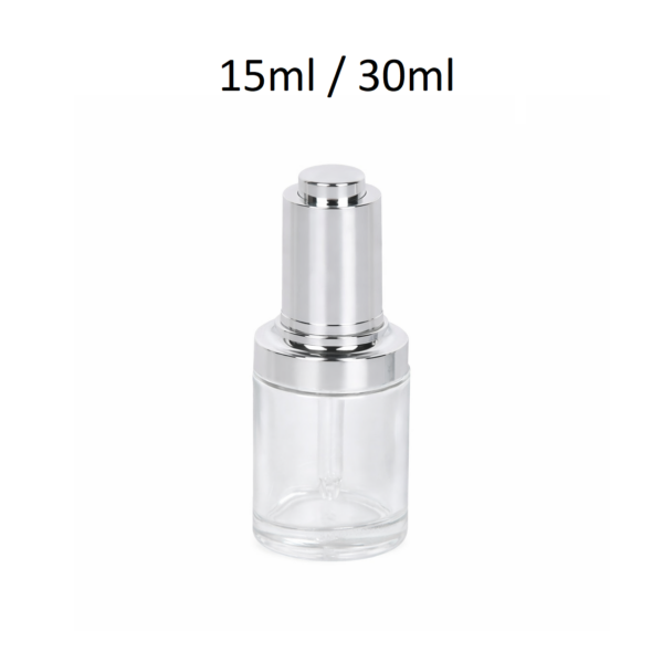 frasco cuentagotas FG82H de vidrio 15 ml y 30 ml con pipeta