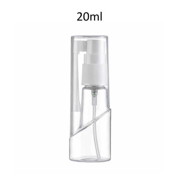 Conjunto botella PET con pulverizador y tapa 20ml FCFA20A