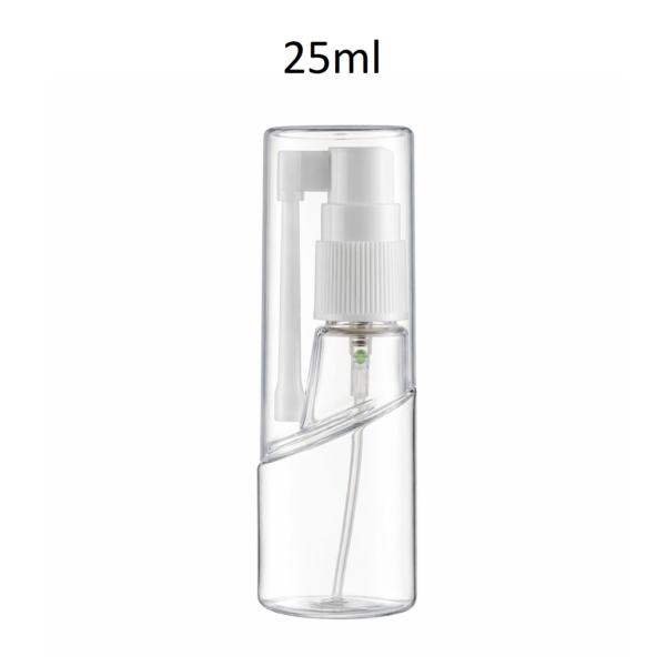 Conjunto botella PET con pulverizador y tapa 25ml FCFA25A
