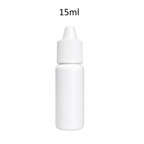 Conjunto botella PE con goteador y tapa 15ml FCFD15AZ