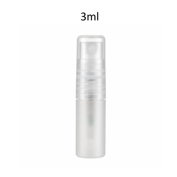 Conjunto botella PP blanca con pulverizador y tapa 3ml FCFP3A