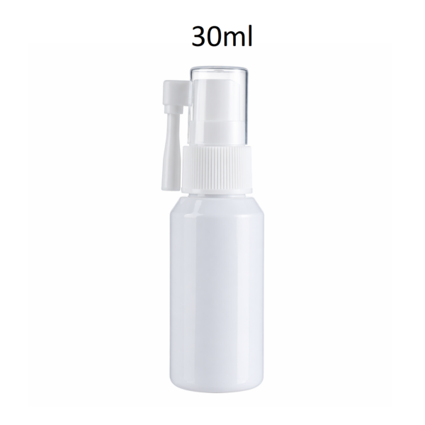 Conjunto botella PET blanca con pulverizador 30ml FCFT30B