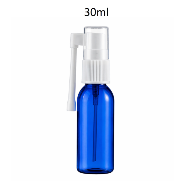 Conjunto botella PET azul con pulverizador 30ml FCFT30H