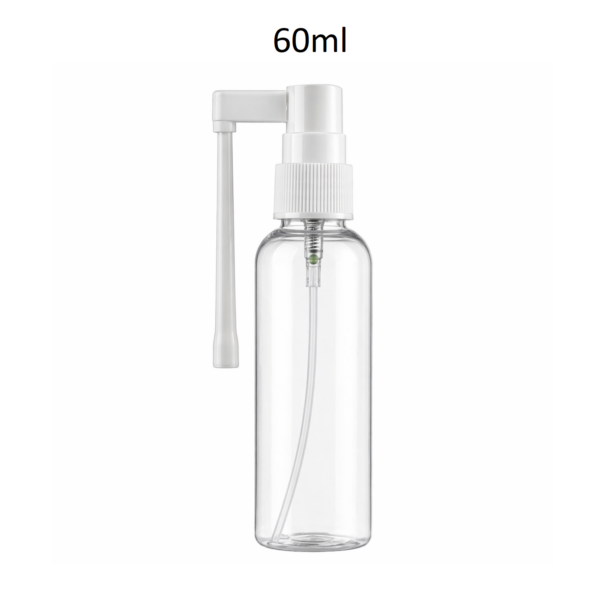 Conjunto botella PET transparente con pulverizador tipo gatillo 60ml FCFT60C