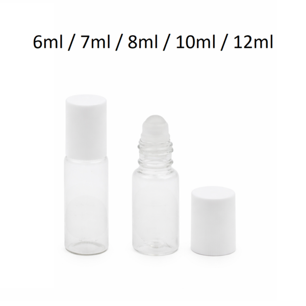 Envase roll-on FR114 para perfumes y aceites esenciales disponible en 6 ml, 7 ml, 8 ml, 10 ml y 12 ml