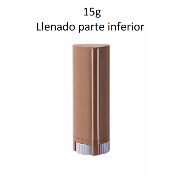 Envase stick 15 ml para desodorante sólido con llenado inferior