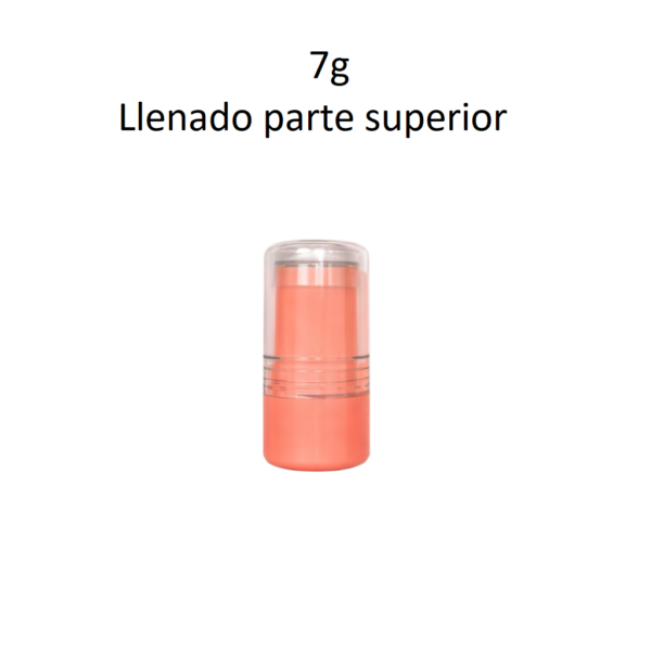 Envase stick 7 g para bálsamo labial y desodorante sólido con llenado superior