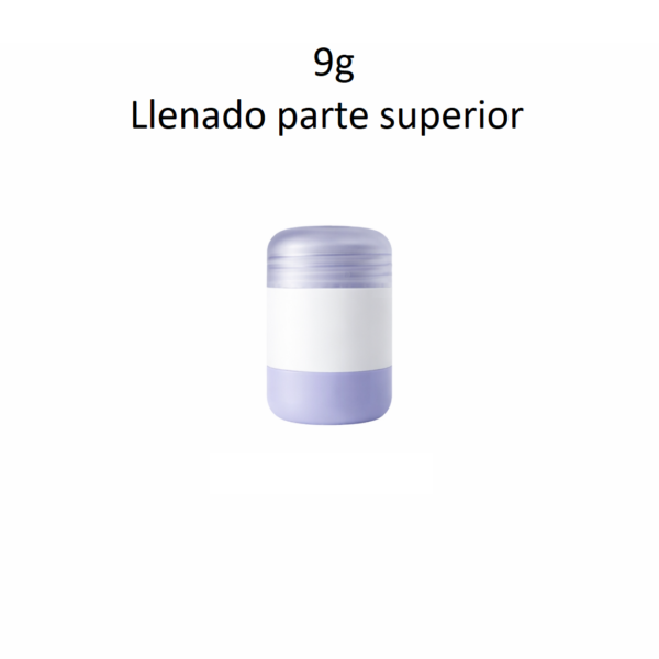 Envase stick 9 g para bálsamo labial y desodorante sólido con llenado superior