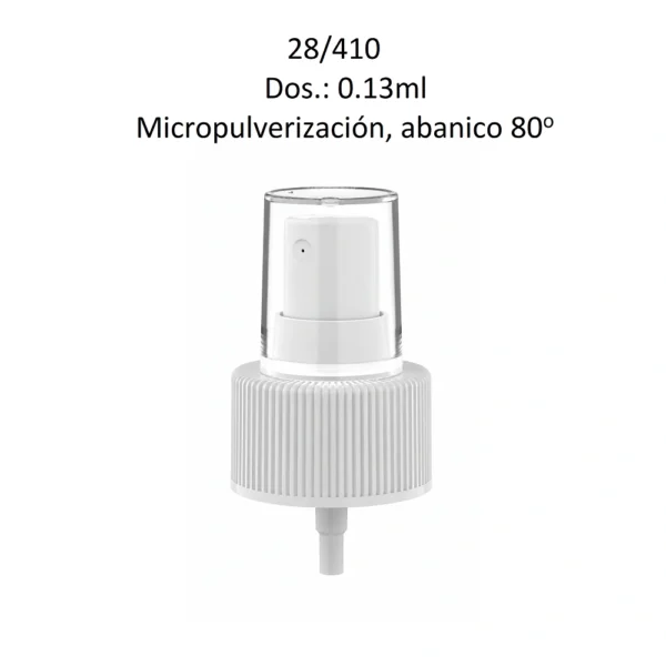 Micropulverizador blanco FSM66 - Envases Falemi